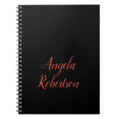 Moderner schlichter, einfacher Name Notizblock (Vorderseite)