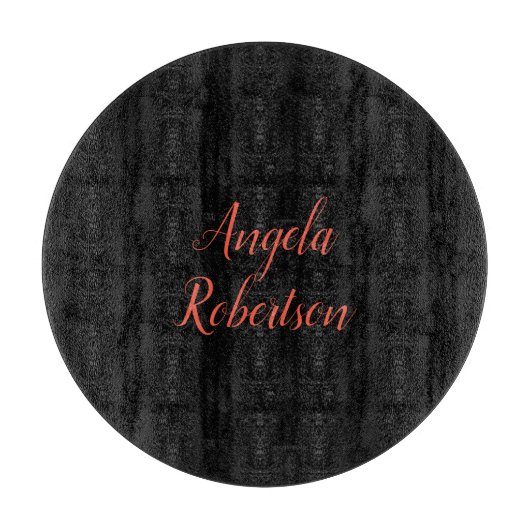 Moderner schlichter, einfacher Name Schneidebrett (Vorderseite)