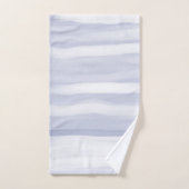 Moderner schlichter grauer Streifen Badhandtuch Set (Handtuch)