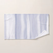 Moderner schlichter grauer Streifen Badhandtuch Set (Handtuch)