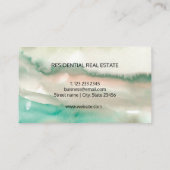 moderner, schlichter Minimalarchitekturbus - Anwes Visitenkarte (Rückseite)