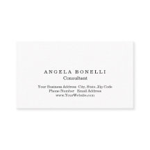 Moderner Schlichter Minimalistischer White Consult