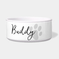 Moderner, schlichter Pfotendruck mit personalisier