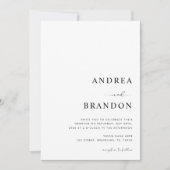 Moderner Schlichter QR-Code Einladung (Vorderseite)