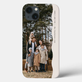 Moderner, schlichter Stil mit einem Foto iPhone 16 Hülle