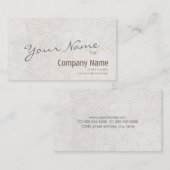 Moderner, schlichter Vintager Blumenhintergrund Visitenkarte (Vorne/Hinten)