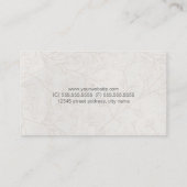 Moderner, schlichter Vintager Blumenhintergrund Visitenkarte (Rückseite)