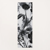 Moderner Schmetterling Floral Noir Yogamatte (Vorderseite)