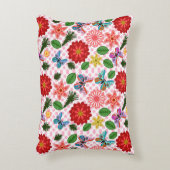 Moderner Schmetterling im Frühlingsgarten, Blumend Dekokissen (Vorderseite(Vertikal))