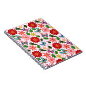 Moderner Schmetterling im Frühlingsgarten, florale Notizblock (Rechte Seite)