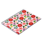 Moderner Schmetterling im Frühlingsgarten, florale Notizblock (Linke Seite)