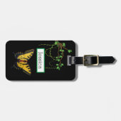 Moderner Schmetterling - individueller Name Gepäckanhänger (Vorderseite horizontal)