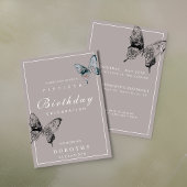 Moderner Schmetterling JEDER Meilenstein Erwachsen Einladung