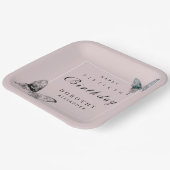 Moderner Schmetterling JEDER Meilenstein Erwachsen Pappteller (Gewinkelt)