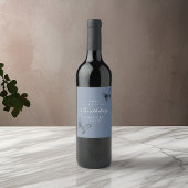 Moderner Schmetterling JEDER Meilenstein Erwachsen Weinetikett