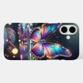 Moderner Schmetterling Mit Monogramm Case-Mate iPhone Hülle (Rückseite (Horizontal))