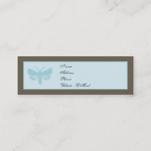 Moderner Schmetterlings-dünnes Nennen/Visitenkart Telefonnummerkarte