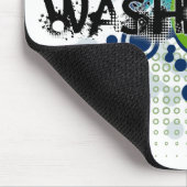 Moderner Schmutz Halbtonwashington Mousepad (Ecke)
