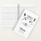 Moderner Schneeleopard | akademisches Jahr | Schul Notizblock (Innen)