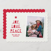 Moderner Schnitt Feiertagskarte (Vorne/Hinten)