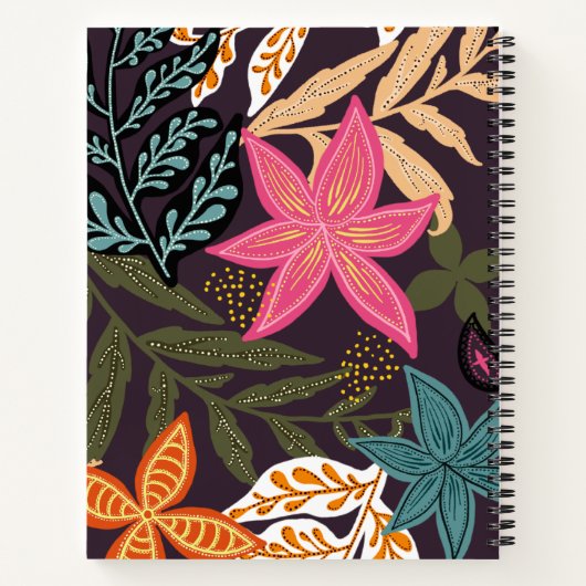 Moderner, schöner, individueller Name Notizblock (Rückseite)