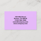 Moderner Schönheitskosmetik Maniküre Nägel Nagelsa Visitenkarte (Rückseite)