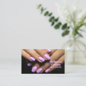 Moderner Schönheitskosmetik Maniküre Nägel Nagelsa Visitenkarte (Stehend Vorderseite)
