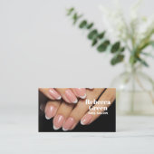 Moderner Schönheitskosmetik Maniküre Nägel Nagelsa Visitenkarte (Stehend Vorderseite)