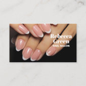 Moderner Schönheitskosmetik Maniküre Nägel Nagelsa Visitenkarte (Vorderseite)