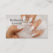 Moderner Schönheitskosmetik Maniküre Nägel Nagelsa Visitenkarte (Vorderseite)