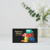 Moderner Schönheitsmaniküre Nagelpolierer Nagelsal Visitenkarte (Stehend Vorderseite)