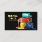 Moderner Schönheitsmaniküre Nagelpolierer Nagelsal Visitenkarte (Vorderseite)
