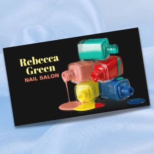 Moderner Schönheitsmaniküre Nagelpolierer Nagelsal Visitenkarte