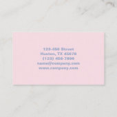 Moderner Schönheitsmanikurist Nagelnail Salon Visitenkarte (Rückseite)