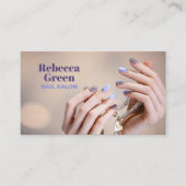 Moderner Schönheitsmanikurist Nagelnail Salon Visitenkarte (Vorderseite)