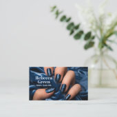 Moderner Schönheitsmanikurist Nagelnail Salon Visitenkarte (Stehend Vorderseite)