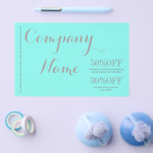 moderner Schönheitssalon Aqua Blue Türkis Flyer (Einzeln)