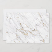 Moderner Schönheitssalon aus Goldmarmor mit großer Einladung (Rückseite)