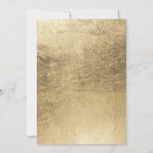 Moderner Schönheitssalon der Goldszene Einladung (Rückseite)