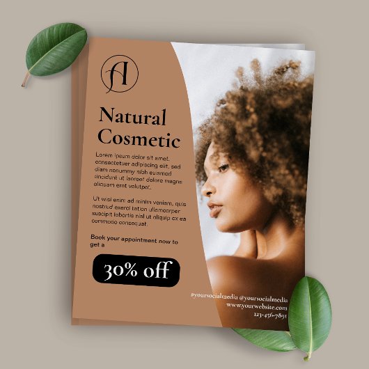 Moderner Schönheitssalon Flyer