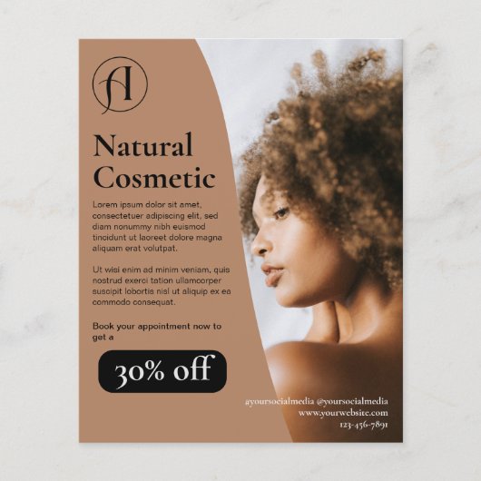 Moderner Schönheitssalon Flyer (Vorne)