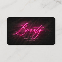 Moderner Schönheitssalon Kosmetologe Hot Pink Neon