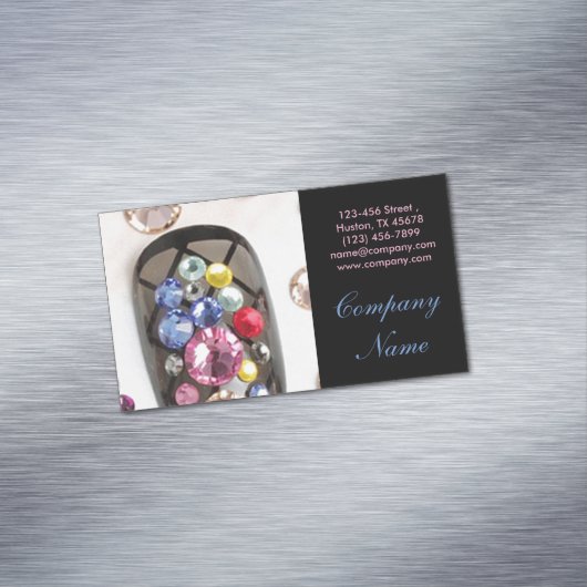 Moderner Schönheitssalon Magnetische Visitenkarte (Beispiel)