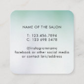 Moderner Schönheitssalon Terminkarte (Rückseite)