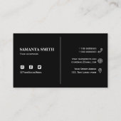 Moderner Schönheitsstandard, 3,5" x 2,0" Visitenka Visitenkarte (Rückseite)