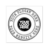 Moderner Schreibmaschinentext auf rundem Logo Permastempel (Design)