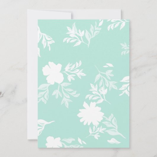 Moderner Schriftart Grad Party Einladung (Rückseite)