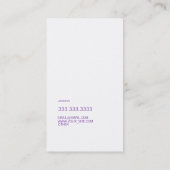 Moderner Schriftart in zwei Farben mit (helle Visitenkarte (Rückseite)