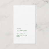 Moderner Schriftart in zwei Farben mit Visitenkarte (Rückseite)