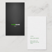 Moderner Schriftart in zwei Farben mit Visitenkarte (Vorne/Hinten)